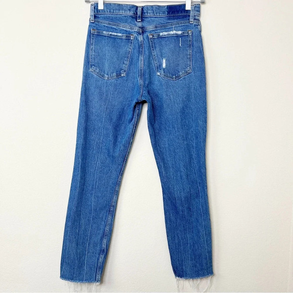 Abercrombie & Fitch The Mom High Rise Jeans Distressed Long - Picture 6 of 12